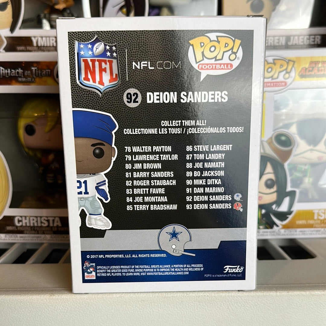 Funko POP! NFL Football Legends Deion Sanders Dallas Cowboys White Hom –  Lonestar Finds