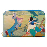 Disney Loungefly Wallet - Disney Princess Scene - Snow White Zip Around Wallet