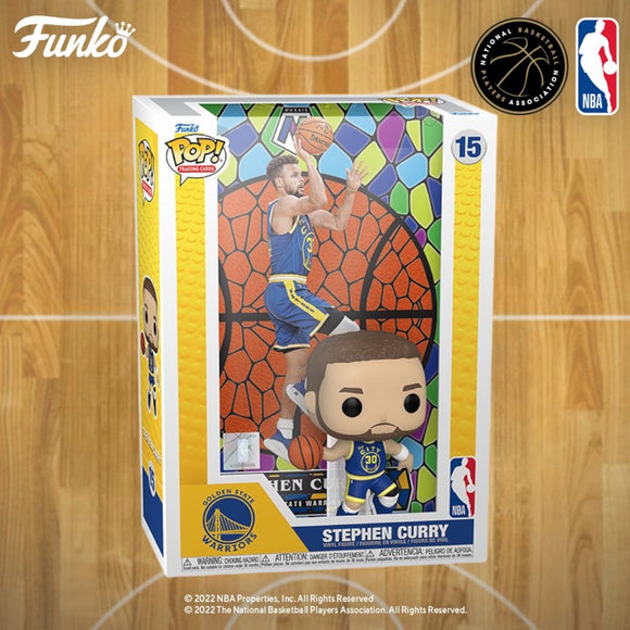 Funko Pop! NBA Trading Cards Mosaic Deluxe Stephen Curry Warriors Figure #15!