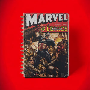 Marvel Captain America Comic Cover Spiral Journal
