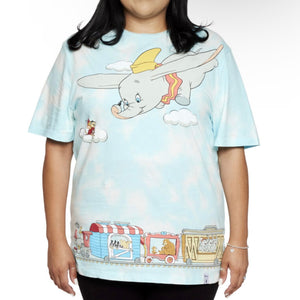 Loungefly Dumbo Train Cloud Wash Unisex Tee