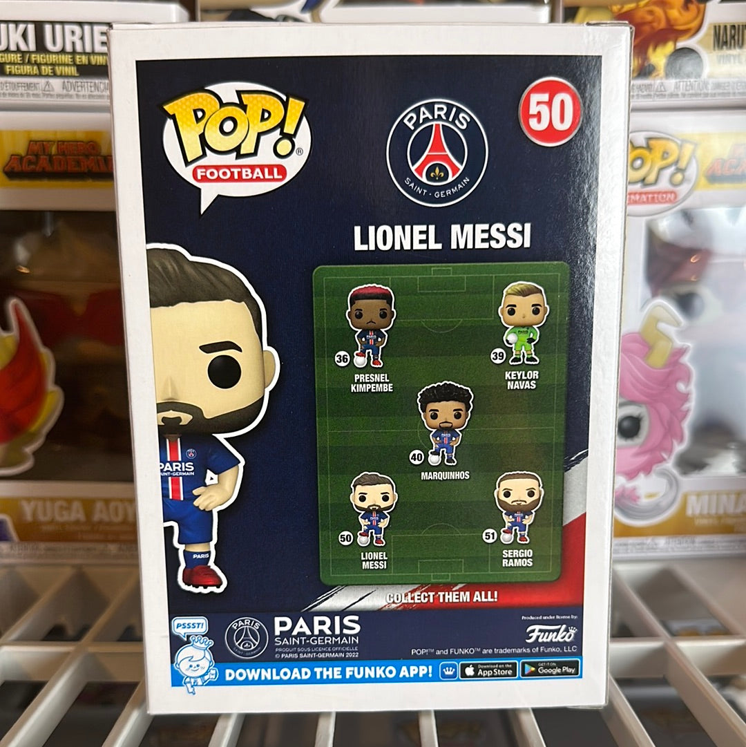 Funko Pop! Football: Paris Saint-Germain - Lionel Messi Vinyl Figure 