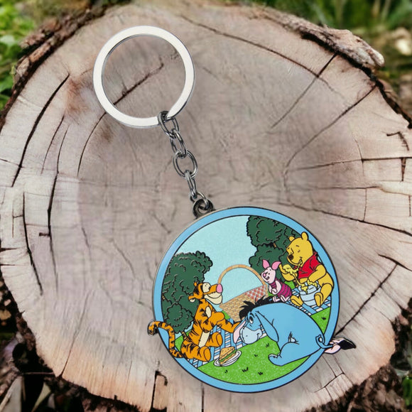 Disney Loungefly Keychain - Winnie The Pooh Picnic Scene