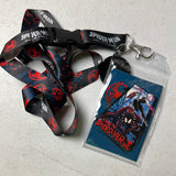 Marvel Spider-Man Across The Spider-Verse - Miles Morales & Spider-Gwen Lanyard ID Holder With Charm & Sticker