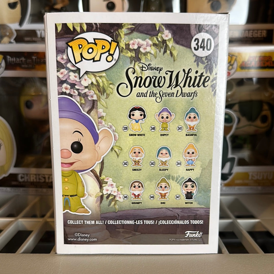 Funko Pop! Disney Snow White & The Seven Dwarfs - Dopey Figure #340! –  Lonestar Finds