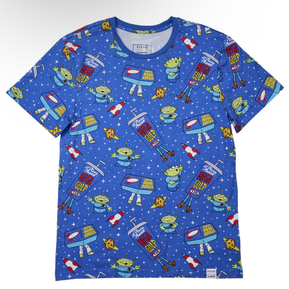 Loungefly Pizza Planet Toy Story Aliens Unisex Tee