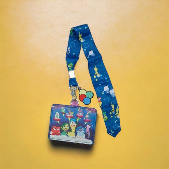 Loungefly Disney Inside Out Control Panel Lanyard with Card Holder