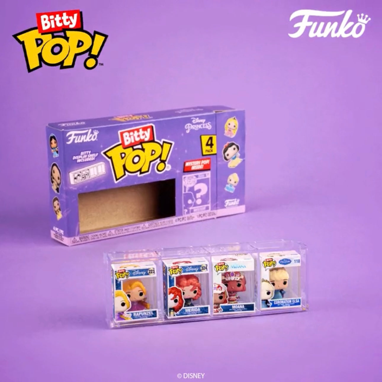 Disney Princesas Ariel Funko Bitty Pop! Mini-Figure 4-Pack