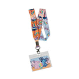 Loungefly Disney Lilo & Stitch Angel and Stitch Snow Cone Lanyard with Card Holder & 4 Pins