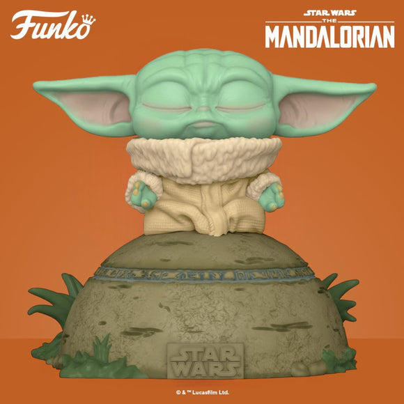 Funko POP! Star Wars The Mandalorian - Grogu Using the Force Deluxe Figure #485!