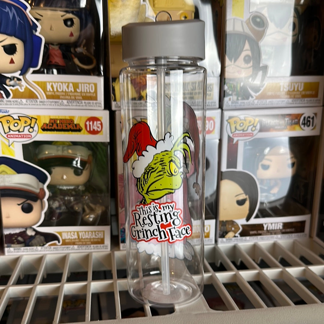Dr Seuss Resting Grinch Face 24 oz. Water Bottle