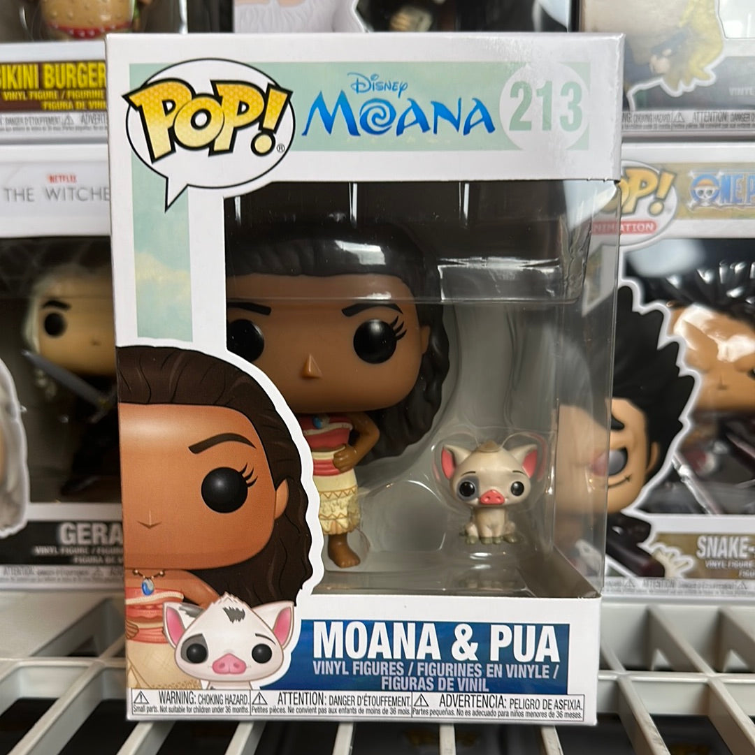Funko POP! Disney Moana & Pua Figure #213!