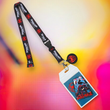 Marvel Spider-Man Across The Spider-Verse - Miles Morales & Spider-Gwen Lanyard ID Holder With Charm & Sticker