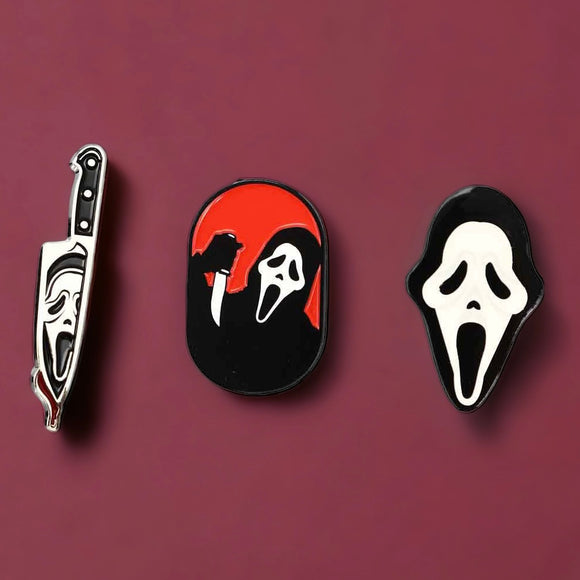 Scream - Ghost Face Slasher Variety Lapel Pins