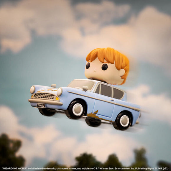 Funko POP! Rides Harry Potter - Ron Weasley in Flying Car Figure #112!