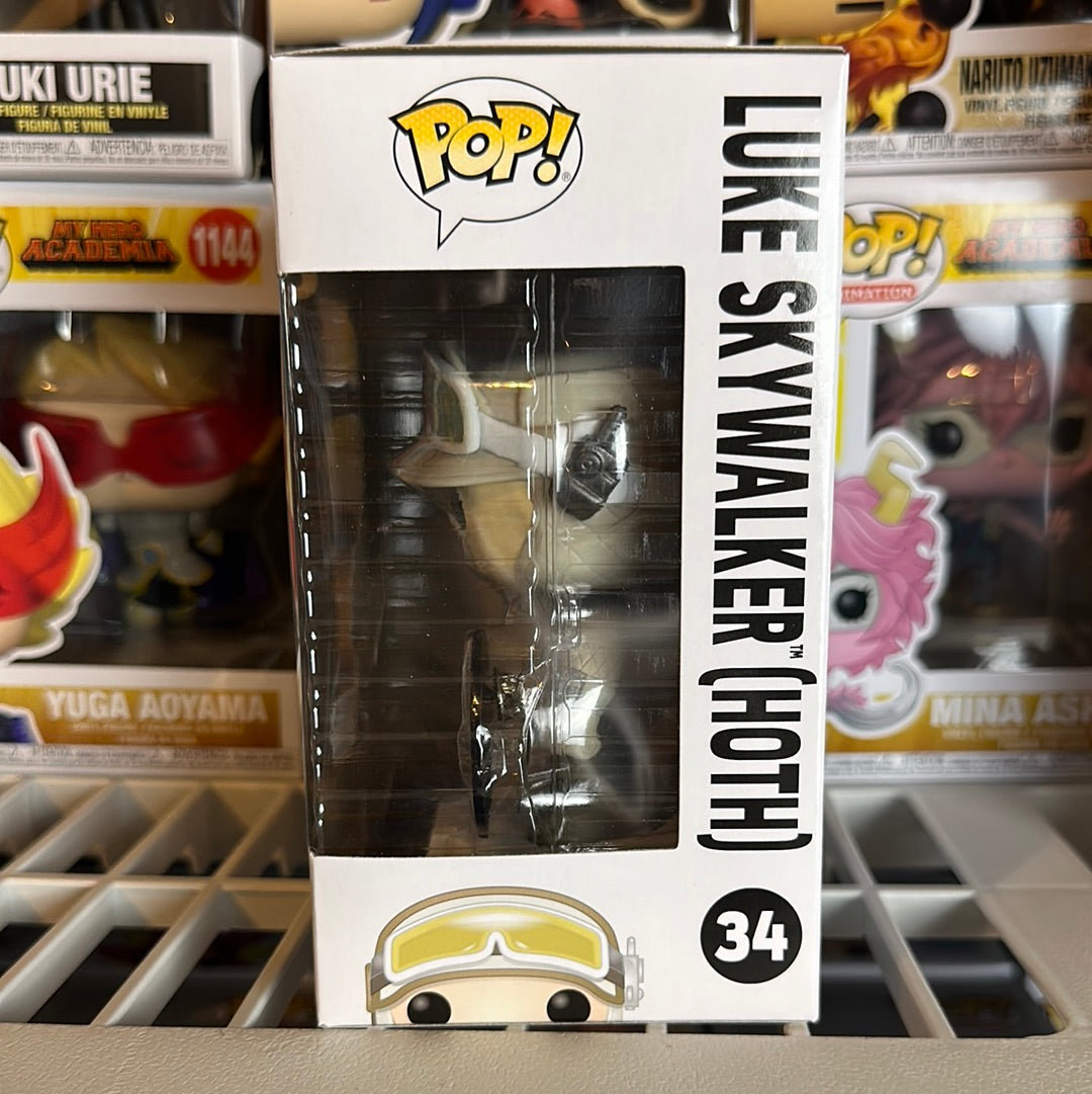 Funko POP! Star Wars Luke Skywalker Hoth with Pin Exclusive Figure #34