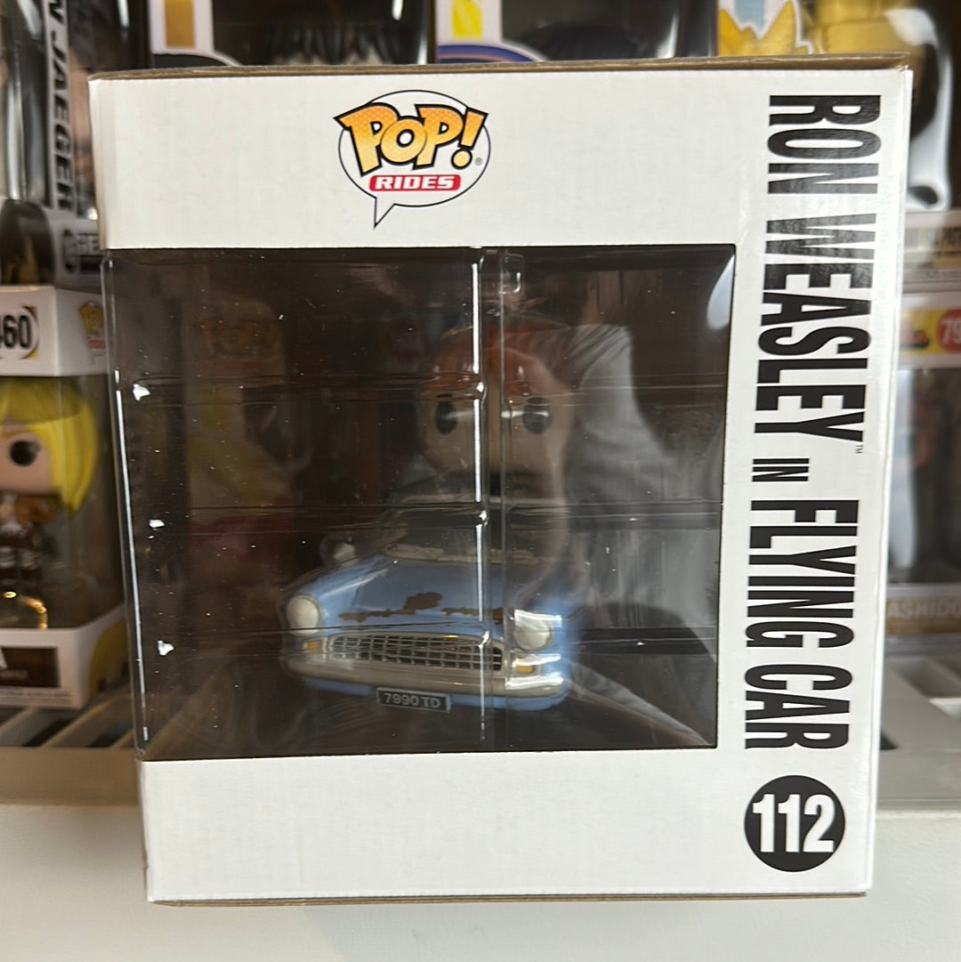 Funko POP! Rides Harry Potter - Ron Weasley in Flying Car Figure #112!
