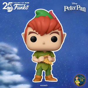 Funko Pop! Disney Peter Pan with Flute Figure #1344!