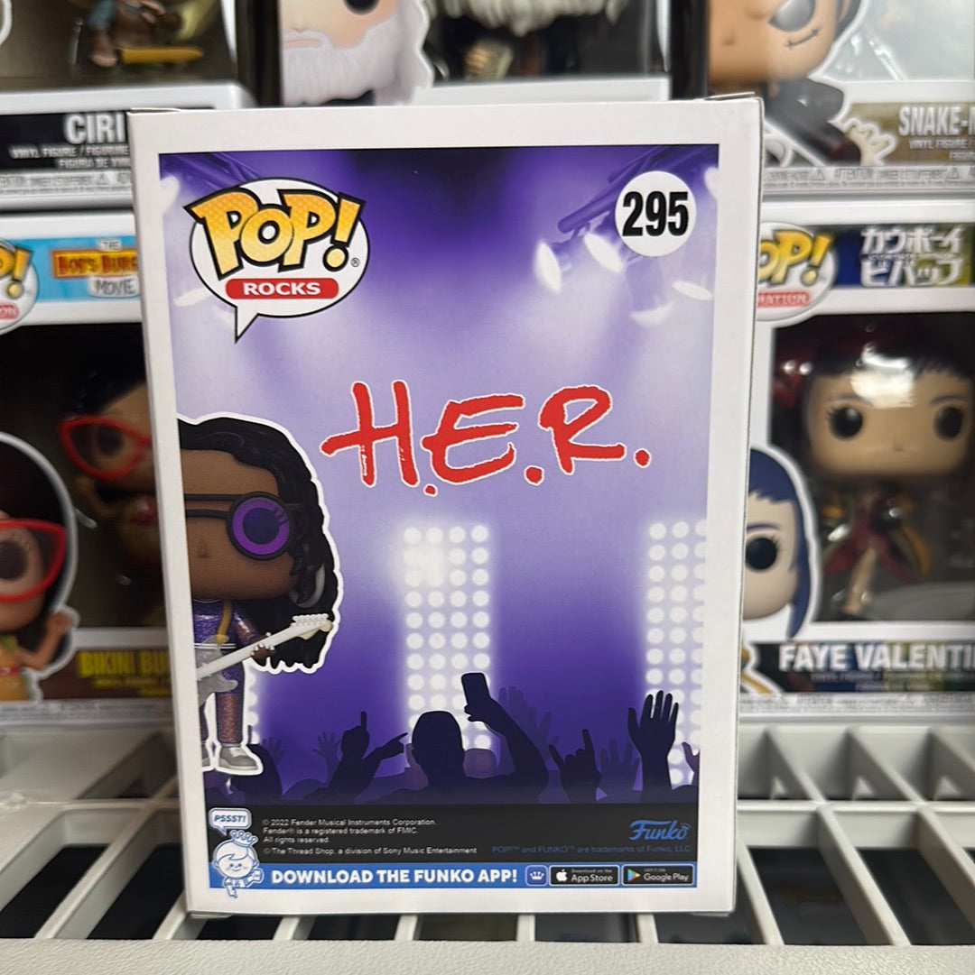 Funko POP! Rocks H.E.R. with Guitar Music Figure #295!