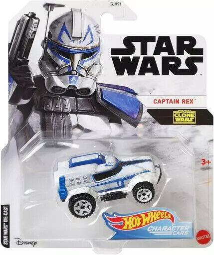 Star Wars Hot Wheels Character Cars Clone Wars Captain Rex