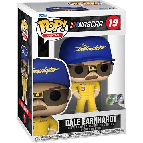 Funko POP! NASCAR Dale Earnhardt Sr Yellow Wrangler Racing Figure #19