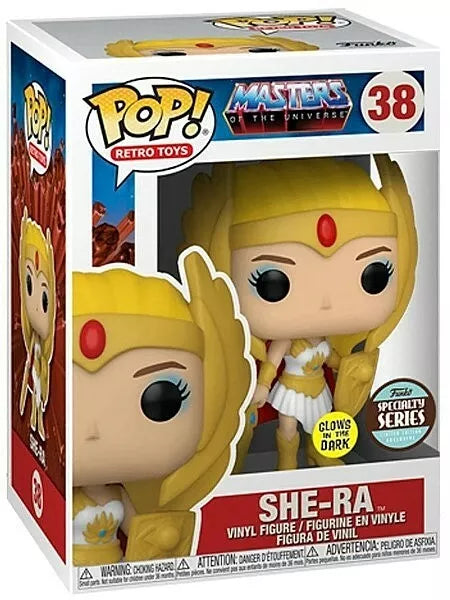 Funko Pop! Masters of the Universe MOTU She-Ra Glow GITD Specialty Series Figure #38