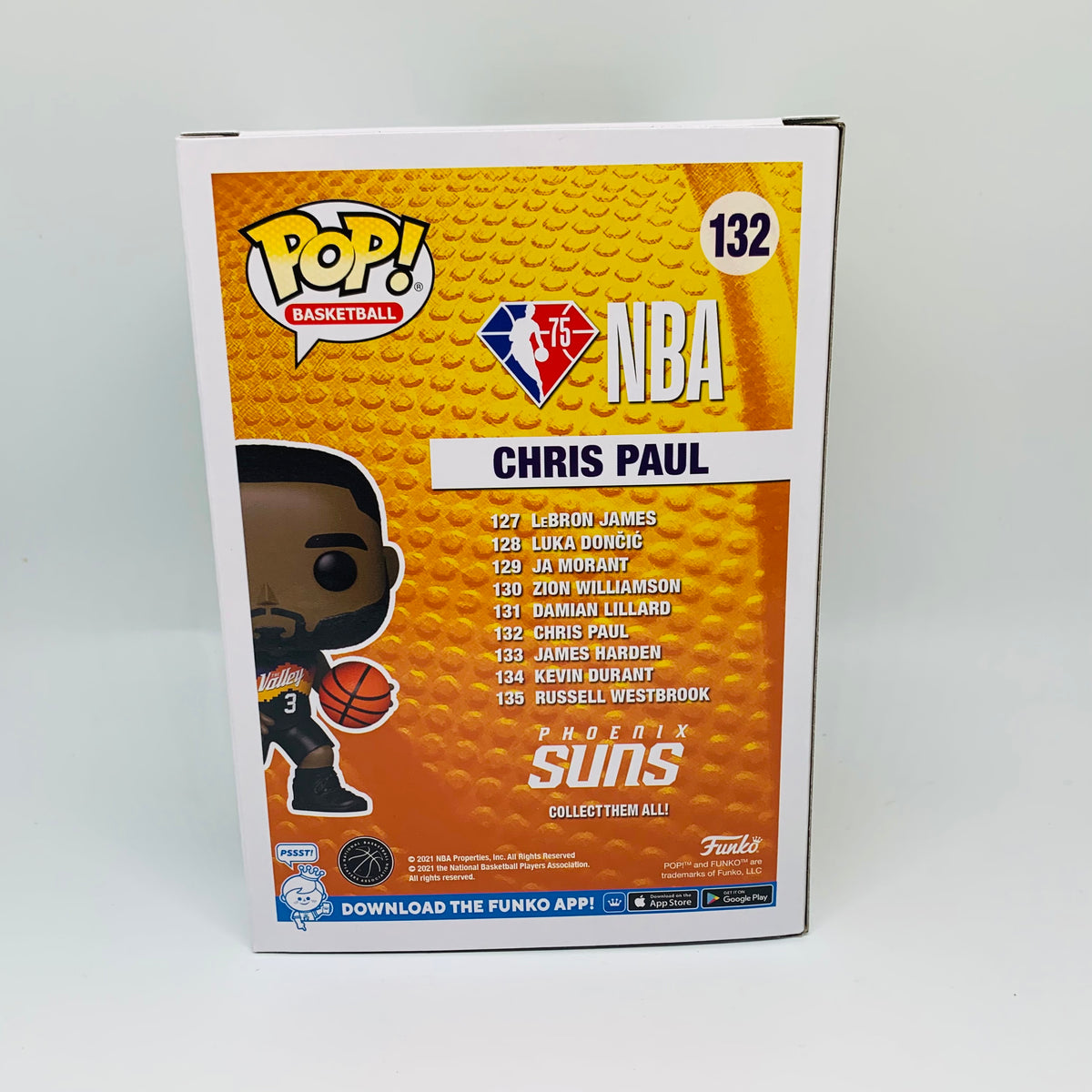 Funko POP! NBA Basketball Chris Paul Phoenix Suns City Edition Figure #132!