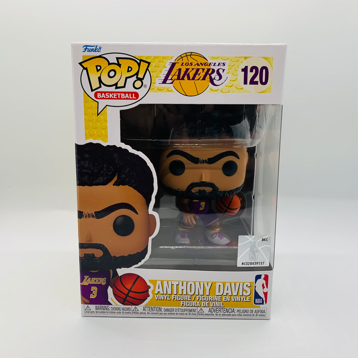 Funko POP! NBA Basketball Anthony Davis Purple Jersey LA Los Angeles Lakers Figure #120!