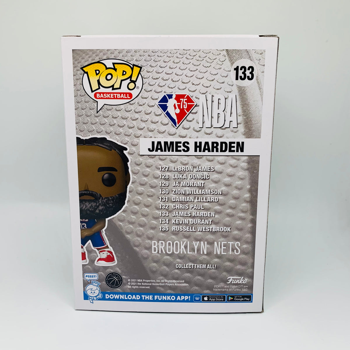 Funko POP! NBA Basketball James Harden Brooklyn Nets City Edition Figure #133!