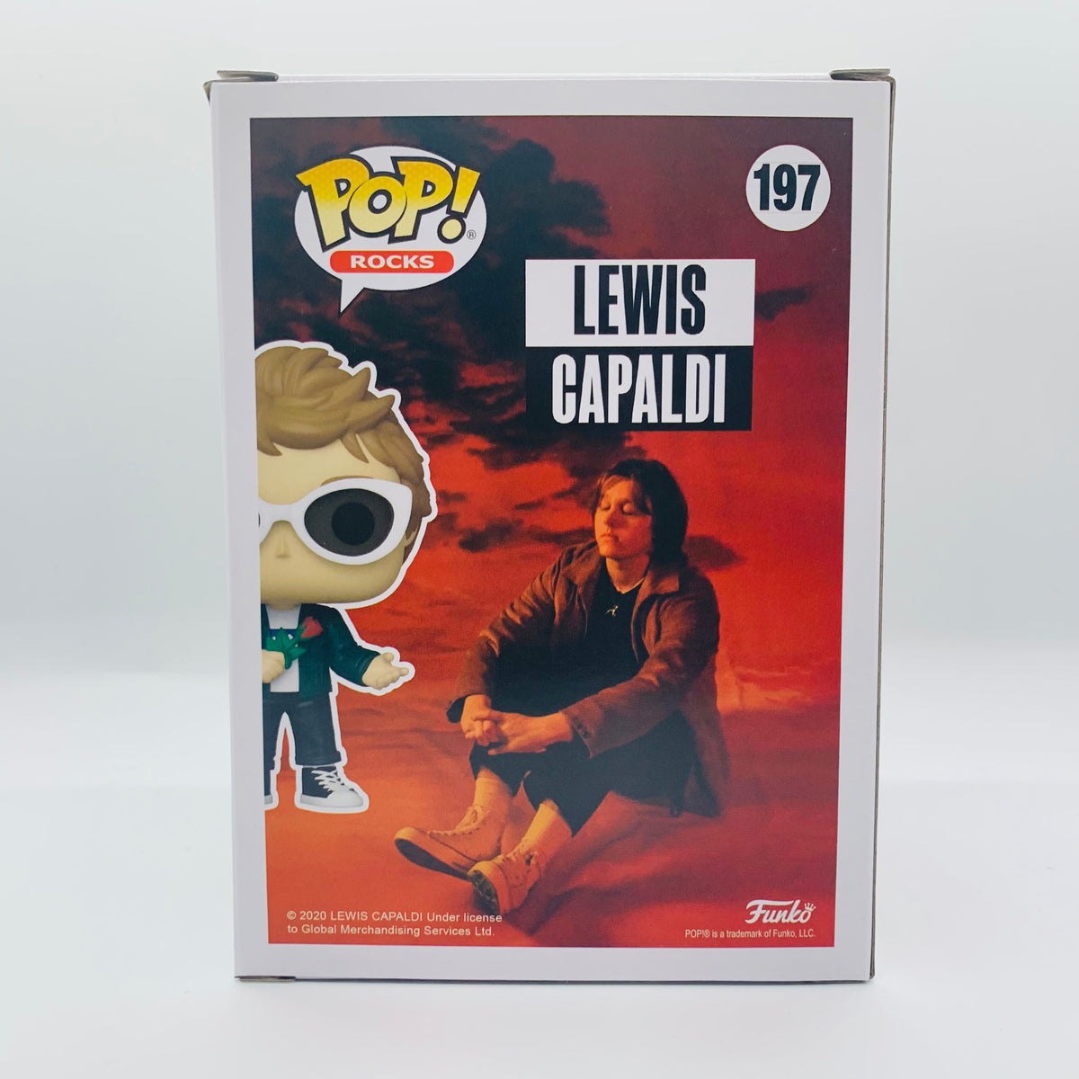 Funko Pop! Rocks Music Lewis Capaldi w Rose Figure #197!