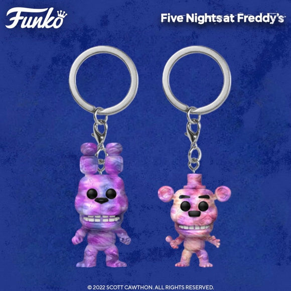 Funko Pocket Pop! Keychain FNAF Five Nights at Freddy’s Tie Dye Mini Figures!