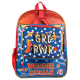 DC Comics Wonder Woman Grl Power Youth Backpack with Lunchbox