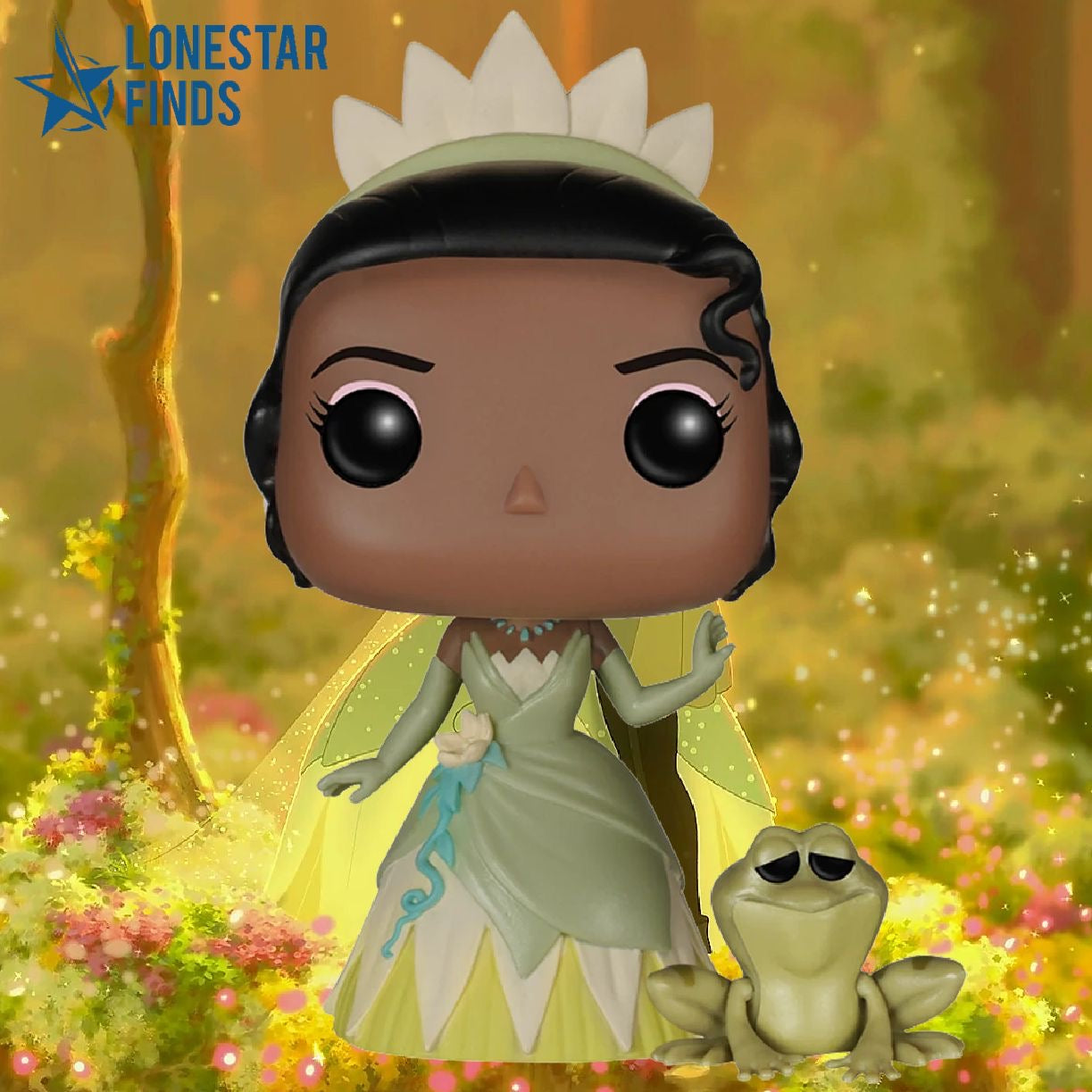 Funko Pop! Disney Figure Princess & The #149 Vinyl – Frog Tiana Finds & Lonestar Naveen