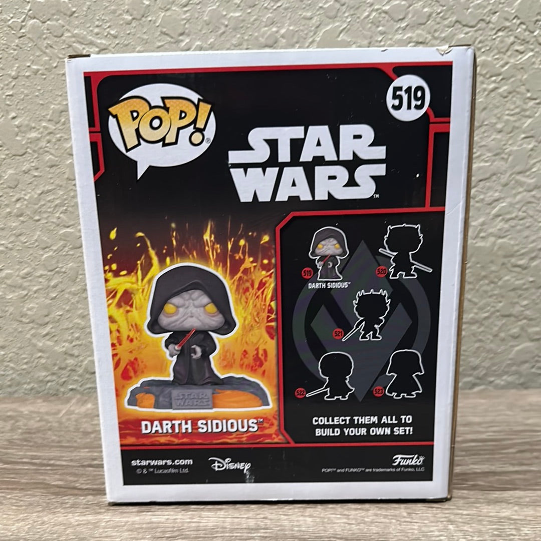 Funko POP! Star Wars Red Saber Series Volume 1 Darth Sidious Exclusive Figure #519!