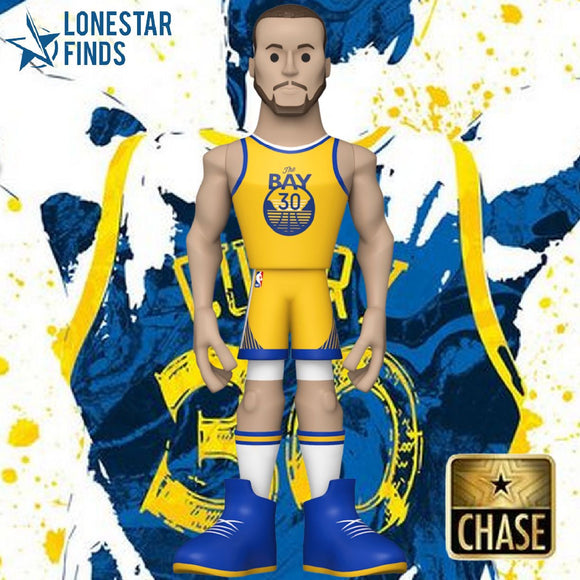 Funko Vinyl Gold 5” Steph Curry Golden State Warriors Chase NBA Figure!