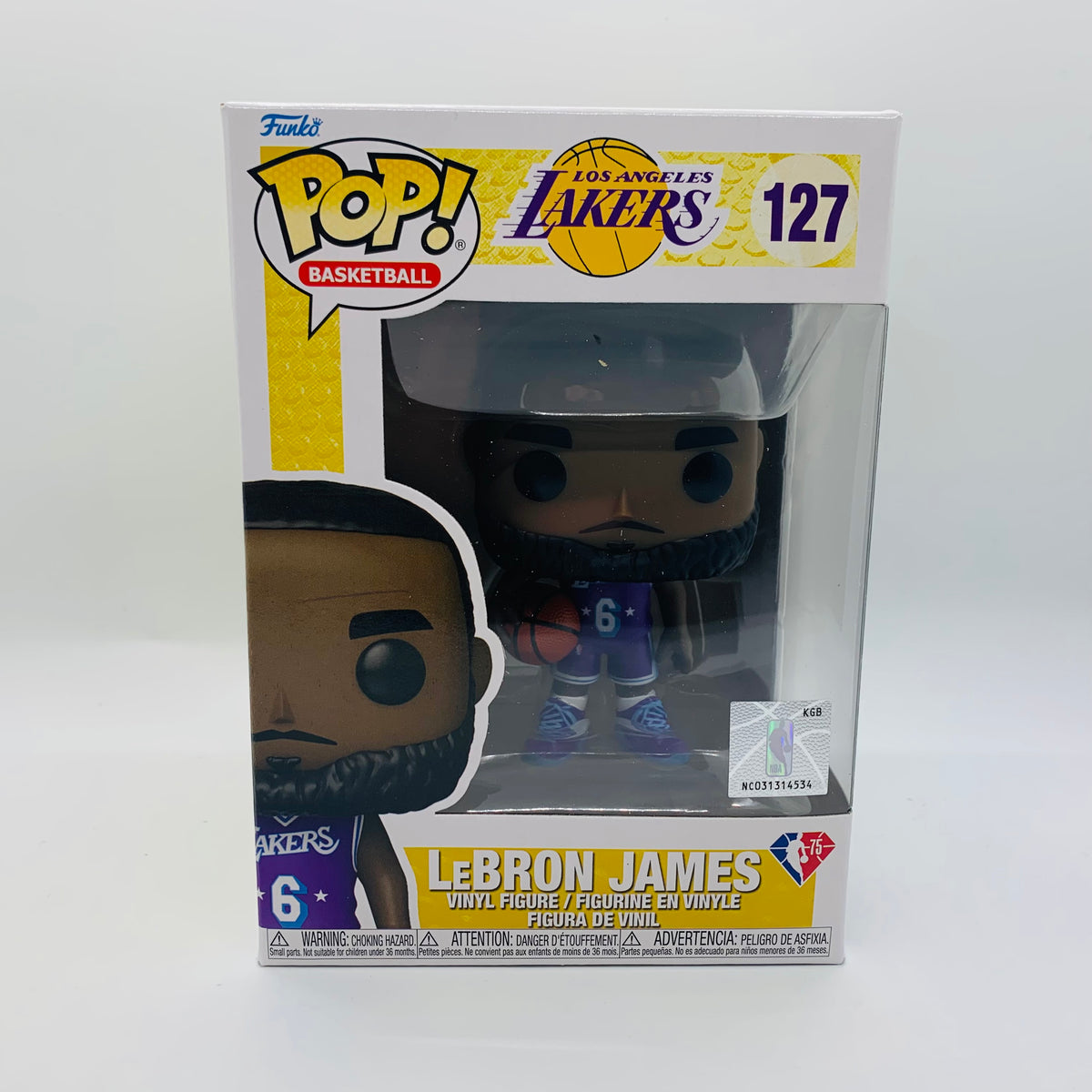 Funko POP! NBA Basketball Lebron James LA Los Angeles Lakers City Edition Jersey Figure #127!