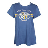 Harry Potter Hogwarts Crest Navy Tee Short Sleeve T-Shirt Juniors Size