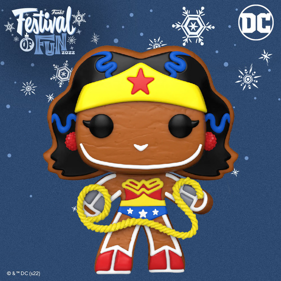 Funko POP! DC Super Heroes Gingerbread Wonder Woman Figure #446!