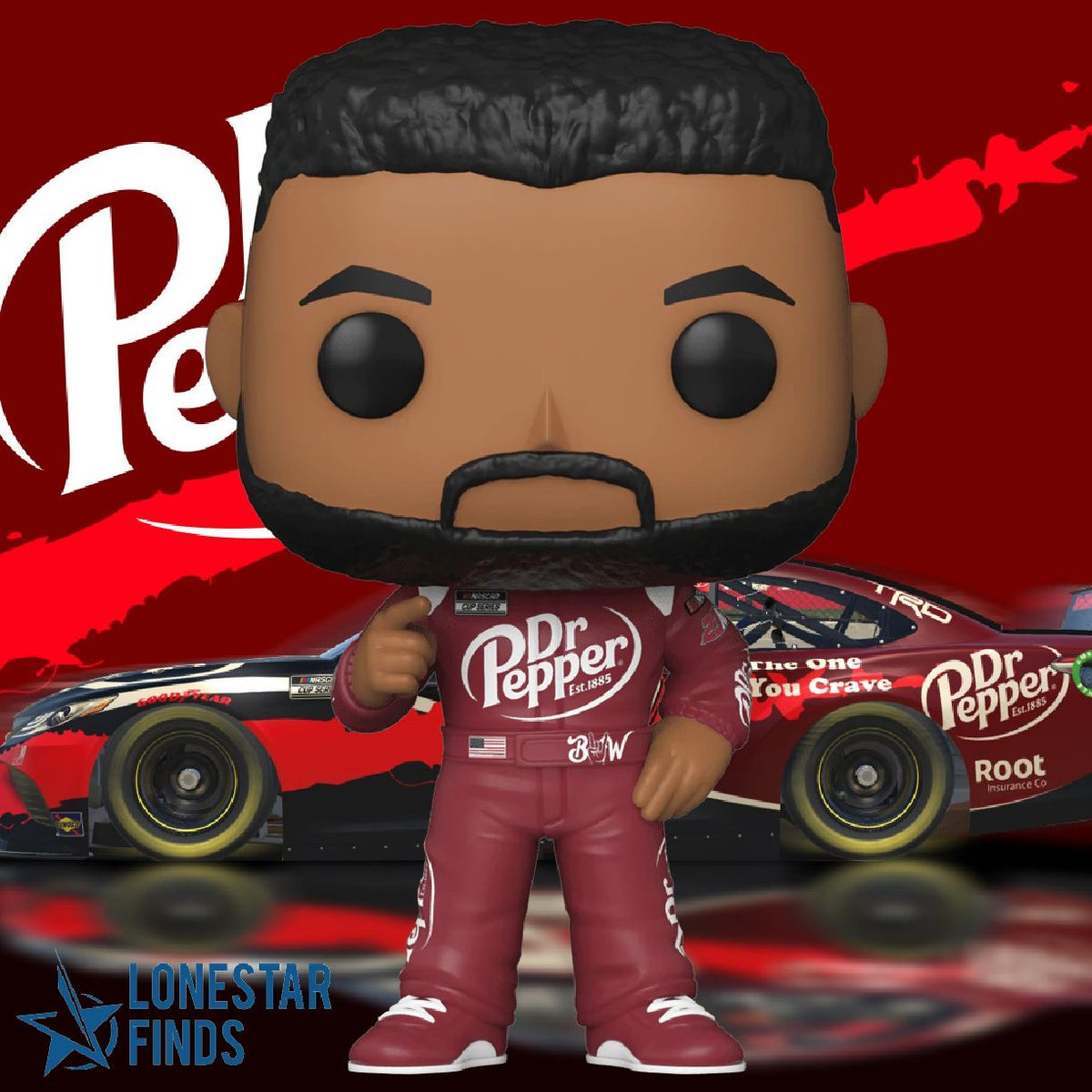 Funko POP! NASCAR Bubba Wallace Dr Pepper Racing Figure #17
