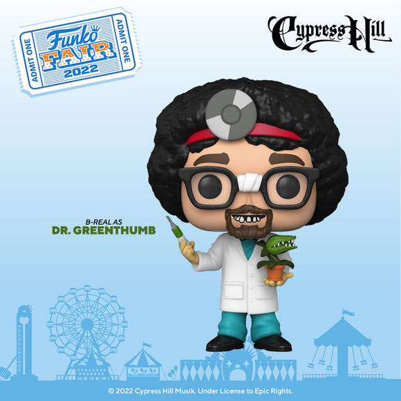 Funko POP! Rocks Cypress Hill B-Real as Dr. Greenthumb Figure #266!