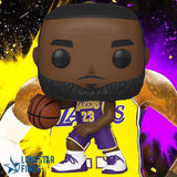 Funko POP! NBA Basketball Lebron James LA Los Angeles Lakers Purple Jersey Figure #66!