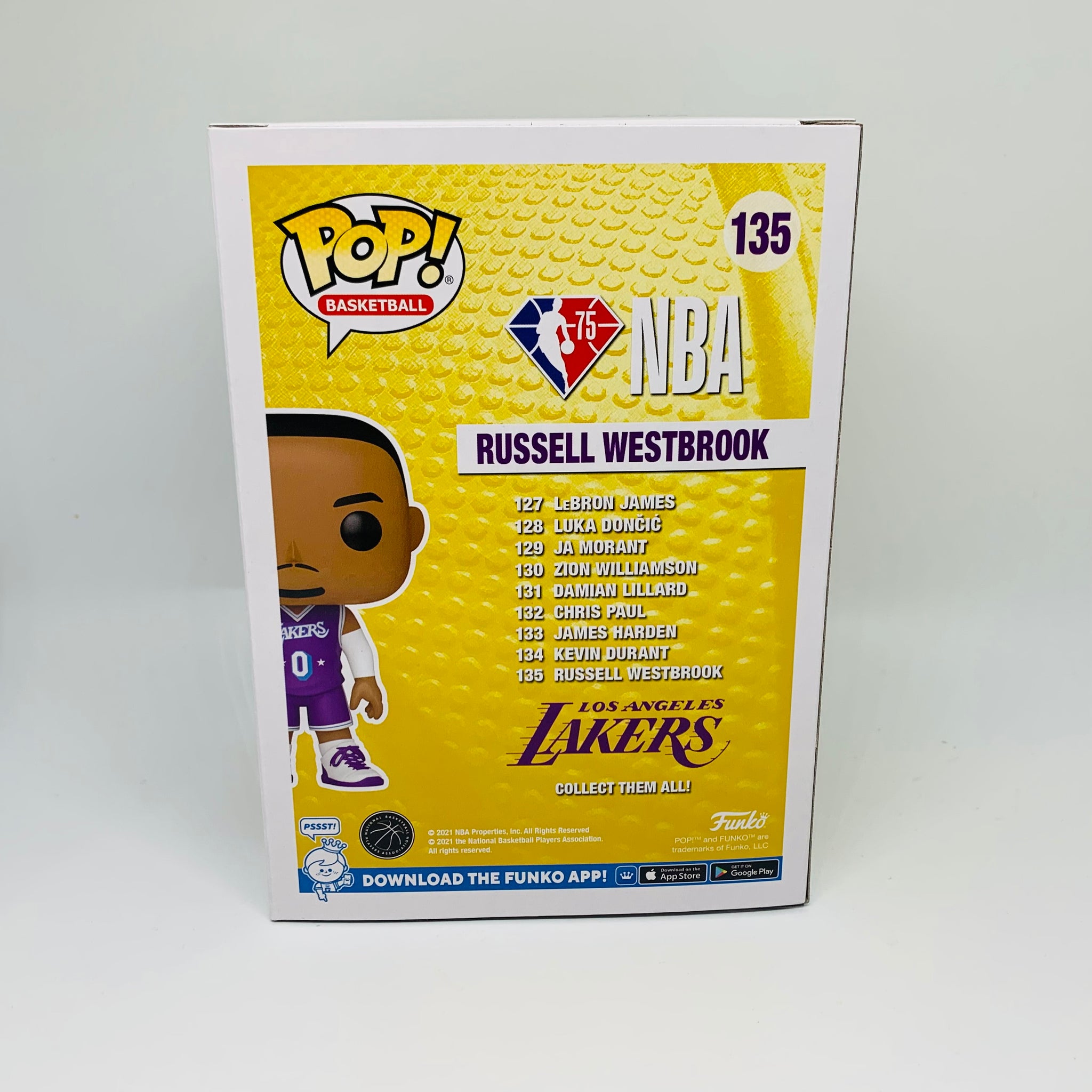NBA Lakers Russell Westbrook (City Edition 2021) Pop! Vinyl Figure