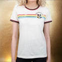 Harry Potter Hogwarts Crest Ringer Tee Short Sleeve T-Shirt Juniors Size