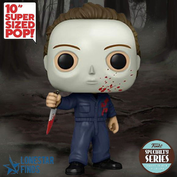 Funko Pop! Horror Movies Halloween 10” Jumbo Sized Bloody Michael Myers Specialty Series Exclusive Figure #1155!