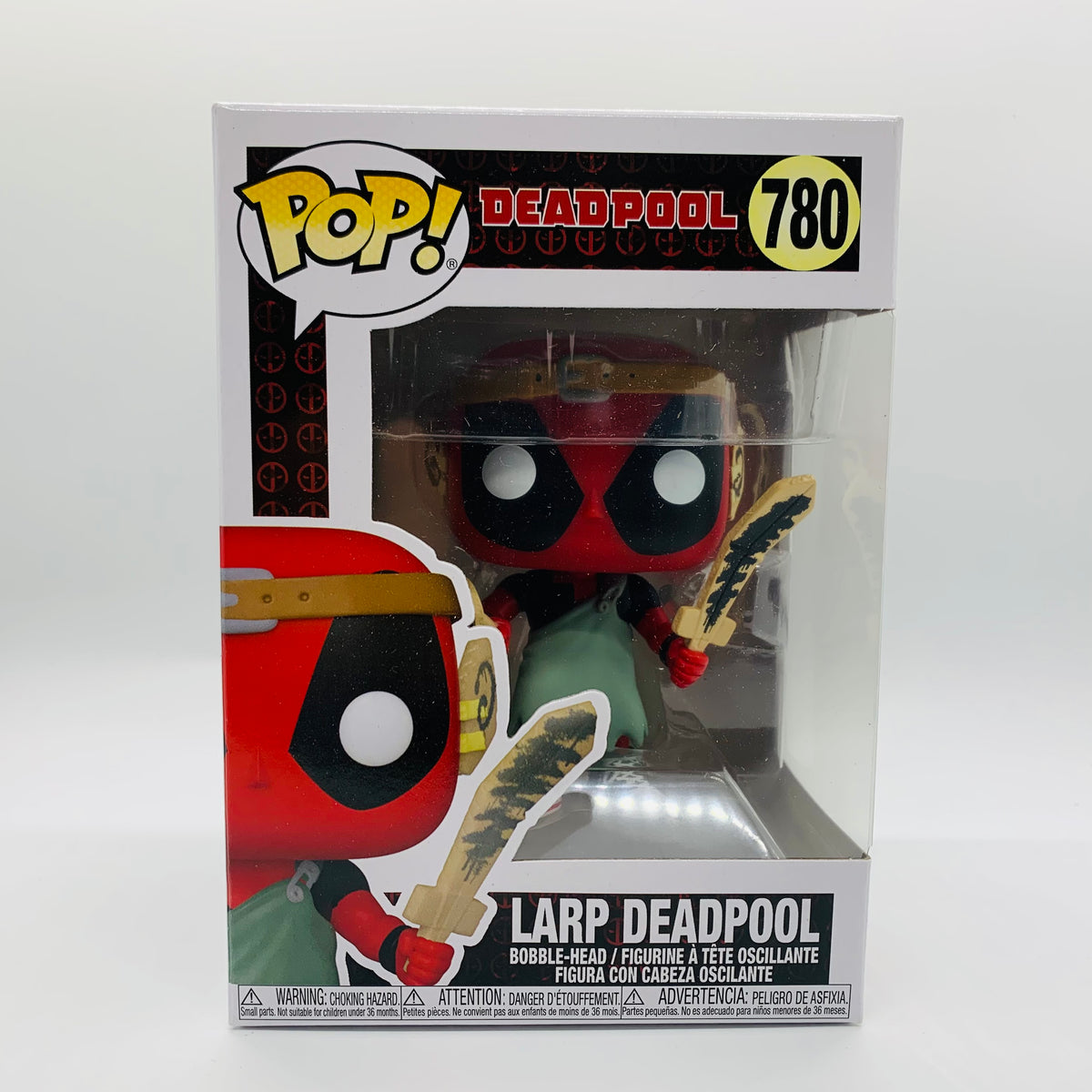 Funko POP! Deadpool Nerdy 30th Anniversary LARP Deadpool Vinyl Figure #780!