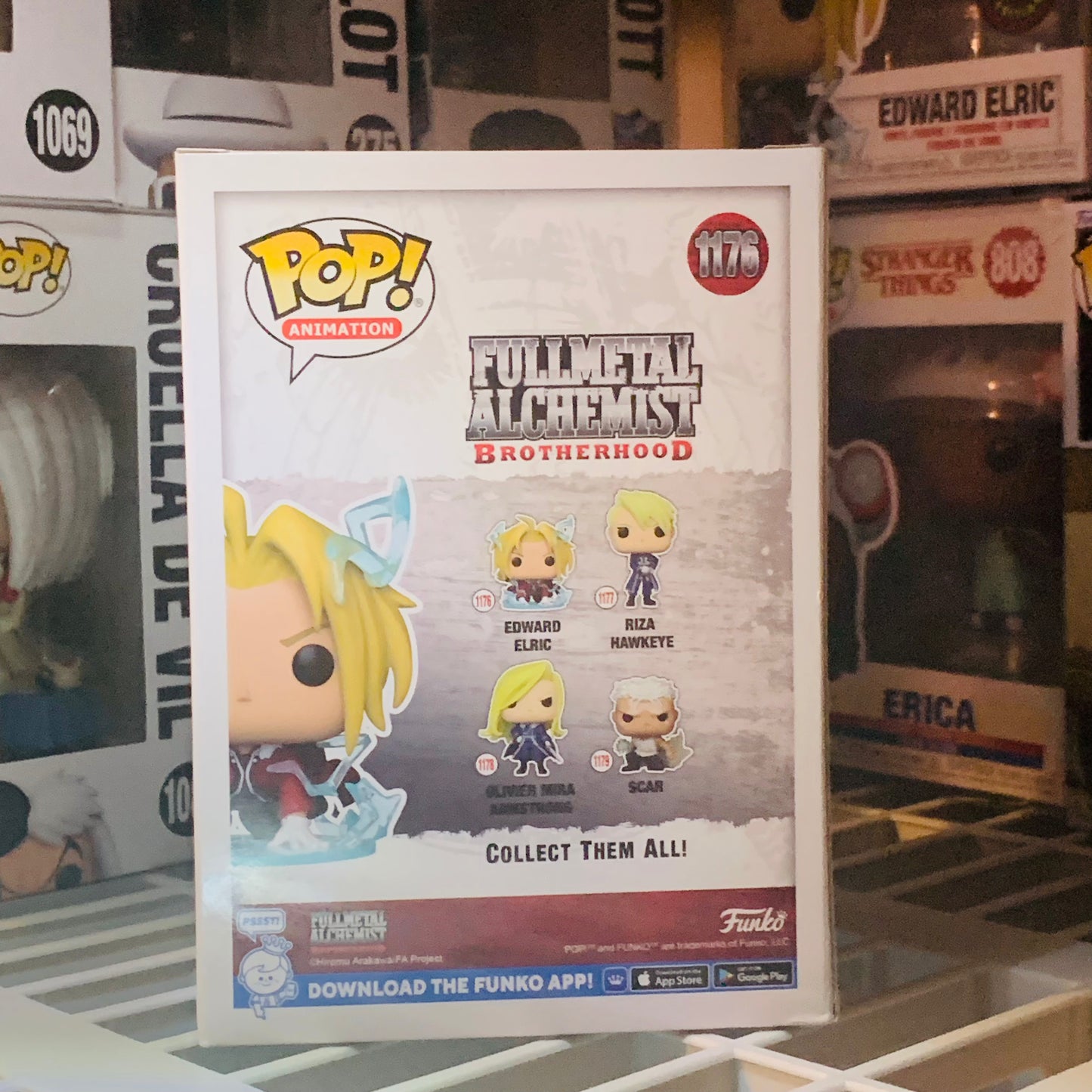 Funko POP! Full Metal Alchemist Brotherhood Edward Elric Figure #1176!