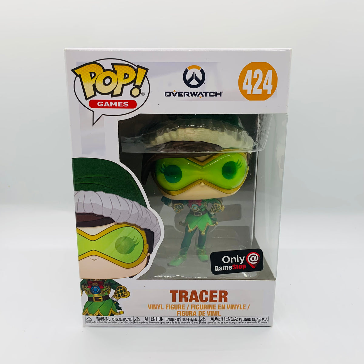 Funko POP! Overwatch Tracer as Elf Holiday Skin Exclusive Figure #424!