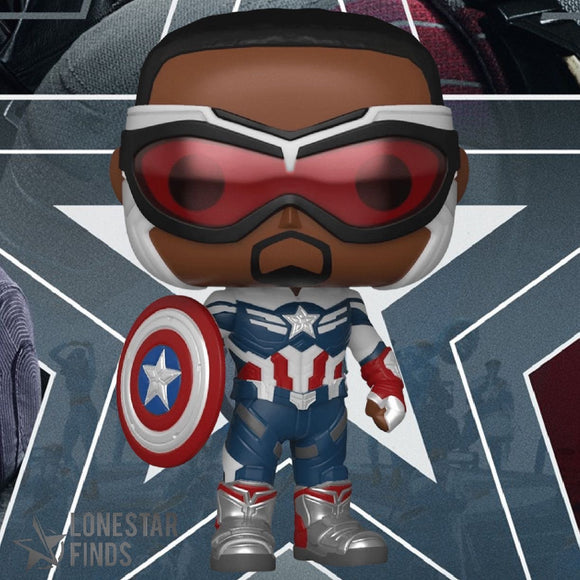 Funko POP! Marvel Falcon and the Winter Soldier Sam Wilson Captain America #814!